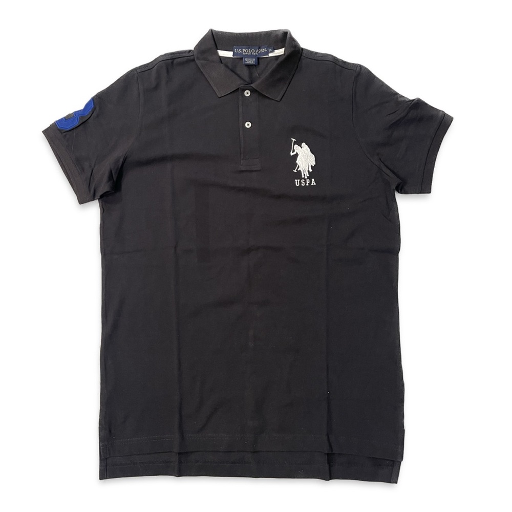 U.S. POLO ASSN. Black Polo. Men’s Size M
